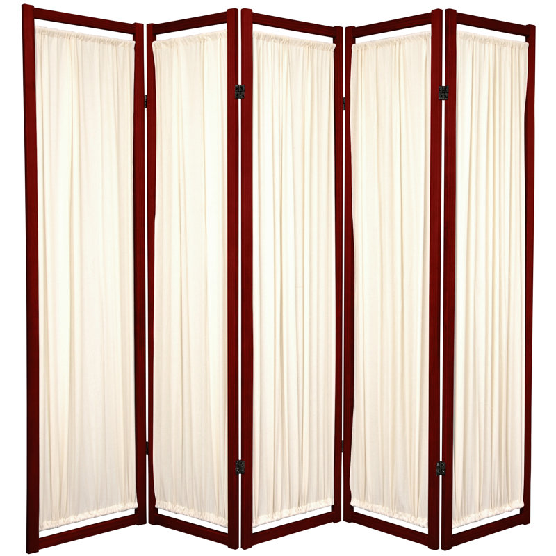 Cloison pliante Michelle H 72 ", Bois de rose, 5