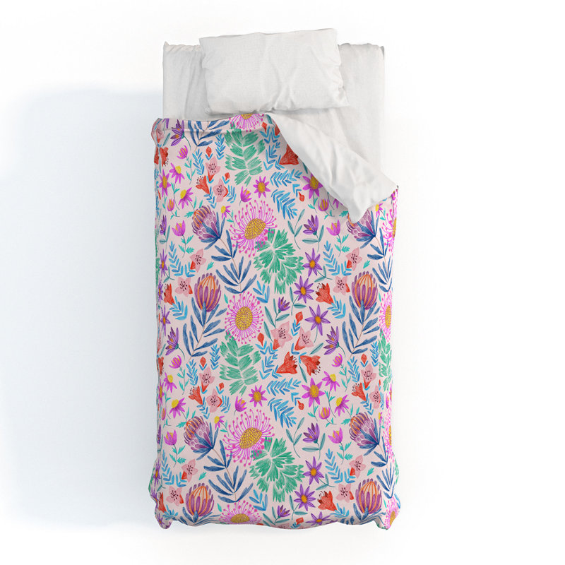 Housse de couette en microfibre, Housse de couette double et 2 taies décoratives s