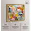 Décoration murale rose sur toile Chromatique Whirlwind III par Art Remedy, cadre doré, 30 x 30-183973936-183973937