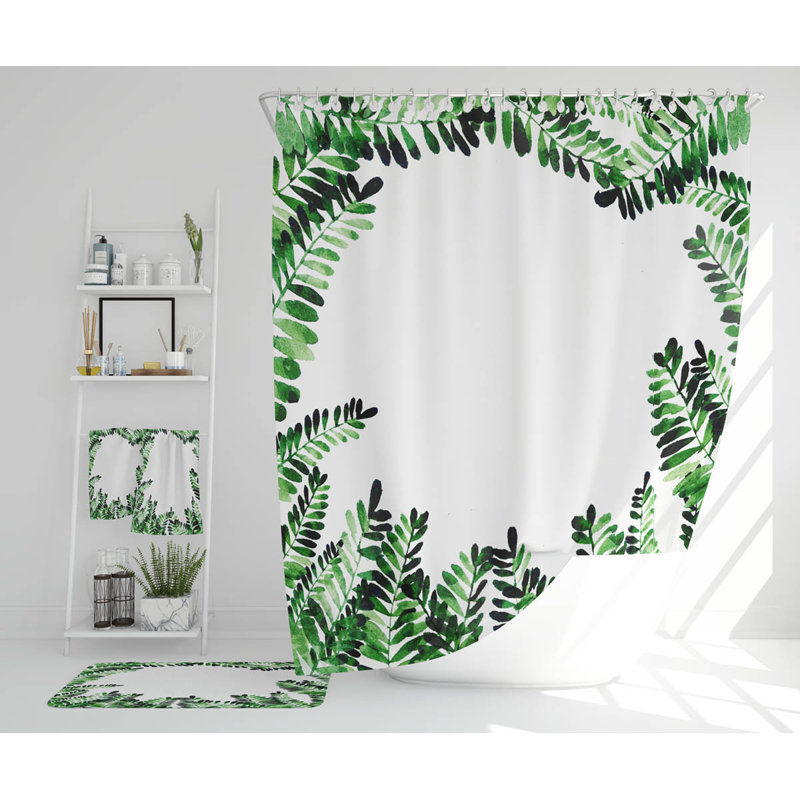 Nayirah Polyester Shower Curtain Set
