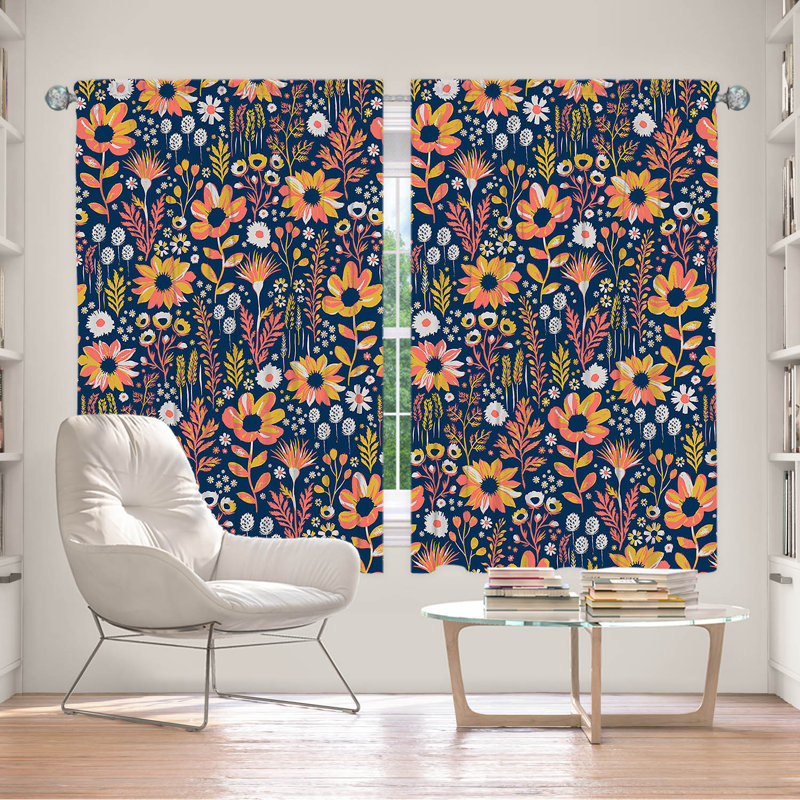 Delaughter Room Darkening Curtain Pair, 56" W x 78" L