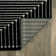 Modern Black And Cream Geometric Area Rug
