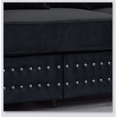 Velvet Upholstered 2+ 3 seater sofa