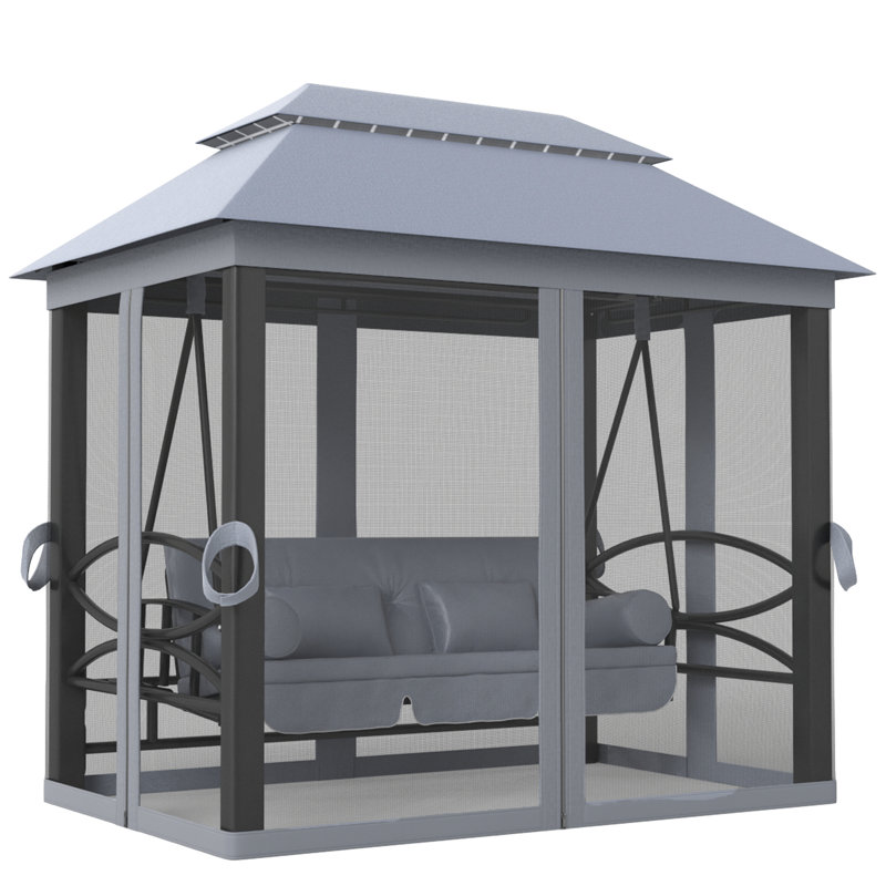 3 Person Porch Swing with Canopy
