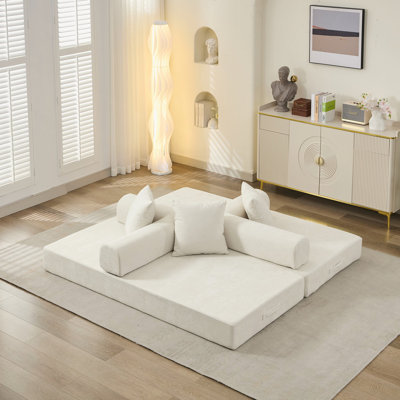 Canapé-lit pliable en chenille de qualité Boneless