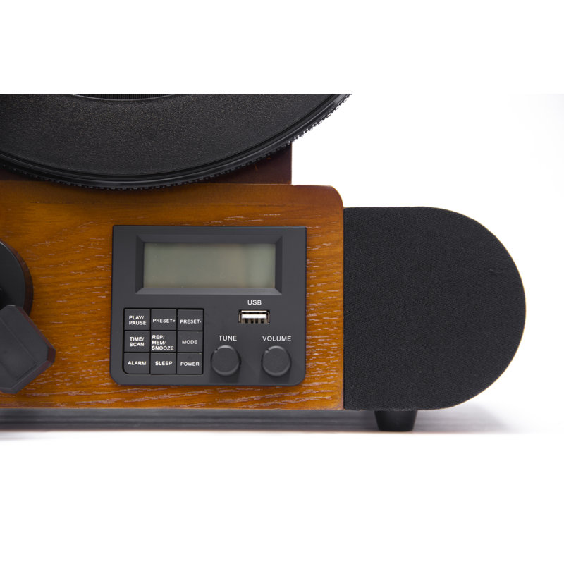 3 - Speed Turntable Decorative Record Player with Bluetooth