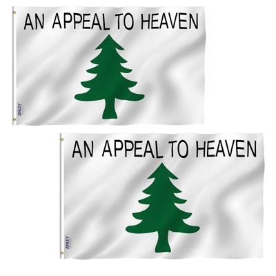 Fly Breeze 3x5 Foot An Appeal To Heaven Flag - Pine Tree Flags Polyester