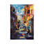 Long Hall in the City Deconstruction 1 Piece Wall Art on Canvas-1250371567-1260239059