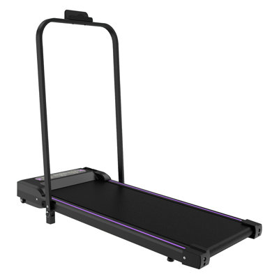 Tapis de course sous le comptoir avec inclinaison, tapis de marche, tapis roulant portable 2 en 1 avec poignée, affichage à DEL et télécommande