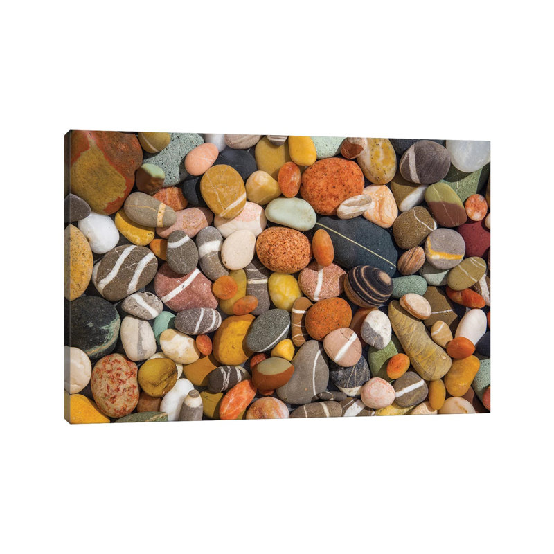 Beach Stones Collection by Barbara Markoff - Wrapped Canvas Print, 20.32cm H x 30.48cm W x 1.91cm D