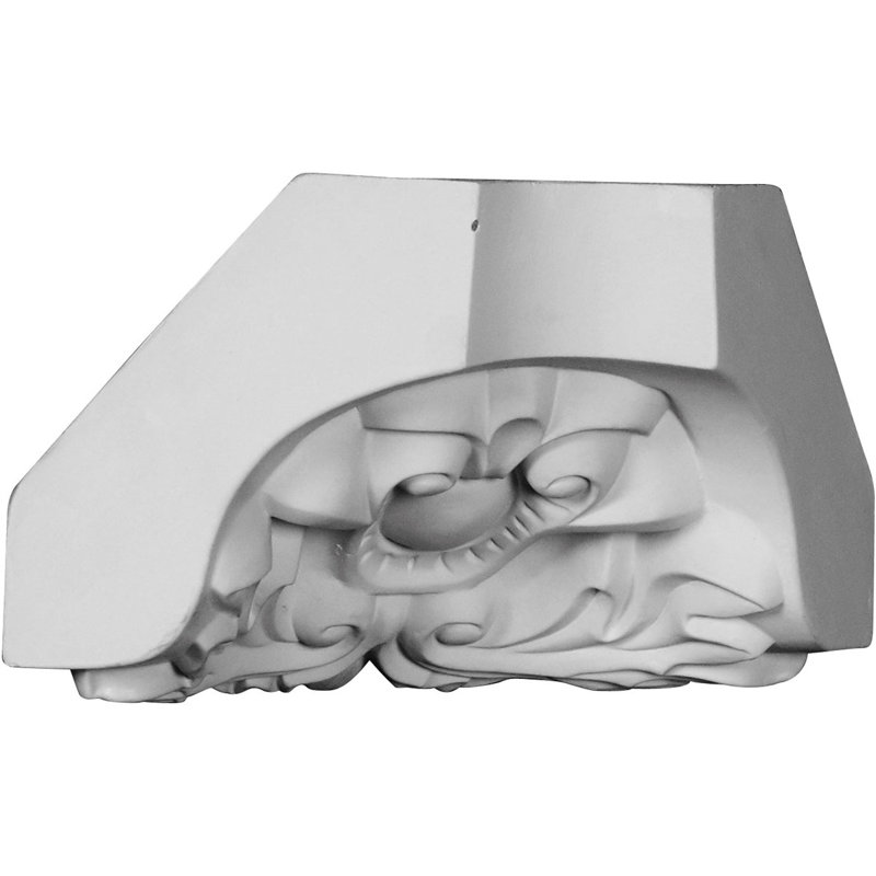 Endurathane Cole Crown Moulding Inside Corner, 4"H x 4"P x 5 5/8"F, Factory Primed