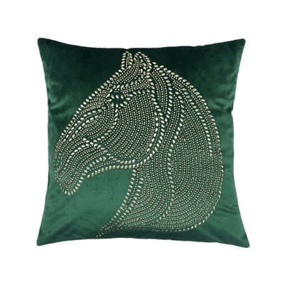 Housse de coussin carré broderie
