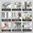 12''W x 30" H Recessed or Surface Mount Bathroom Mirror Beveled Medicine Cabinet  With Adjustable Glass Shelves-2042089482-2042089494