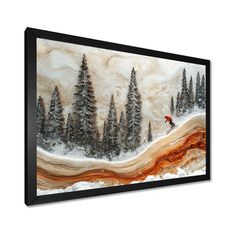 Wister - Sports Wall Art, Single Picture Framed Print, Black, 12" H x 20" W