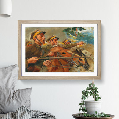 Attack by Wojciech Kossak - Picture Frame Painting