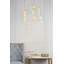 Luminaire suspendu cylindrique à 9 lumières DEL avec accents en cristal Alfee-44102663