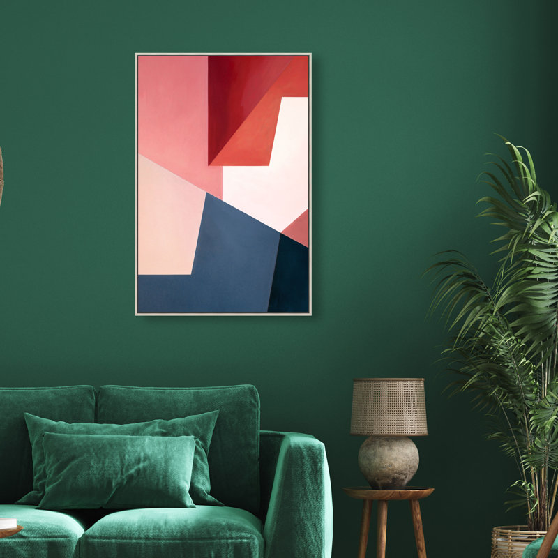 Aleranto Canvas Abstract Print by Oliver Gal, Black Frame, 10 x 15, 37"H x 25"W, Silver Frame