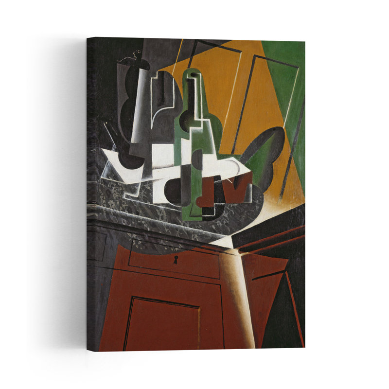 The Sideboard, 1917 Abstract Contemporary Wall Art Print by Juan Gris - Wrapped Canvas Print, 60.96cm H x 40.64cm W