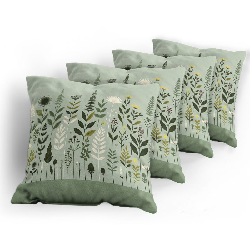 Fabric Reversible Throw Pillow, 18"H x 18"W