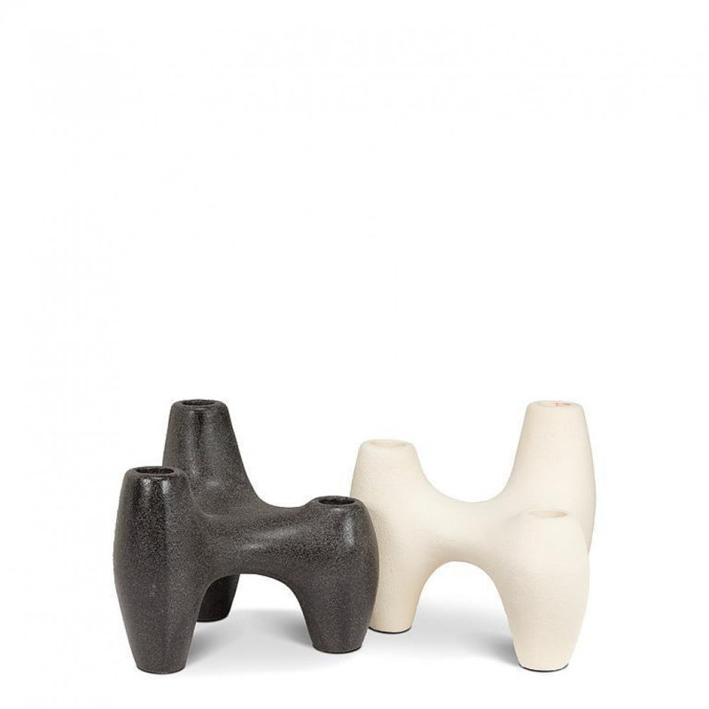 Triple Taper Candle Holder, Black