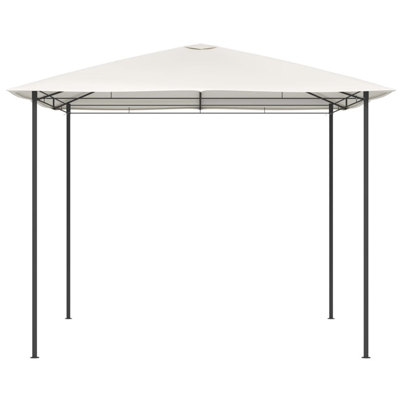 Peterlee 3m W x 3m D Steel Patio Gazebo, Cream