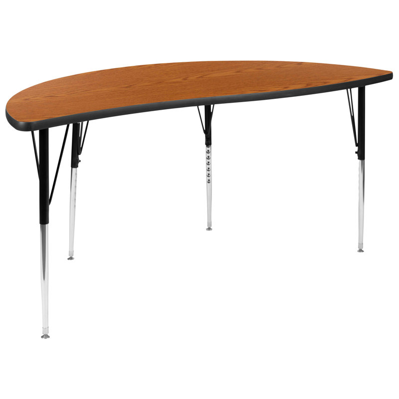 Ensemble de tables d'activités flexibles Goddard, L 60 po x P 86 po x H 21,25 po à 30,25 po, Chêne