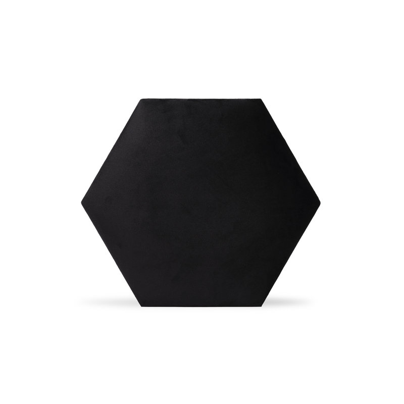 Velours luxueux en hexagone, Noir