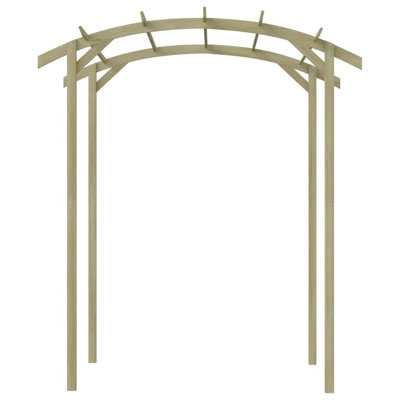 180cm W x 197cm D Wood Arbour in Green