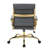 Naudain Leather Office Chair – Modern Executive Swivel Task Chair with Wheels, Adjustable Height & Padded Arms for Desk or Conference Room-58177233