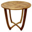 Ensemble repas d'extérieur en bois 3 pièces KD avec coussins Hermosa
