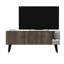 Meuble télé élégant, finition noyer, 47,2 po x 11,8 po x 19,7 po | 100% panneau de particules enduit de mélamine, épaisseur: 0,7 pouce | Pieds en PVC durable (5,9 pouces de hauteur) | Design moderne pour le salon et les espaces de divertissement-108050963
