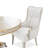 St. Charles Chenille Dining Arm Chair - Cirrus/Dove Gray
