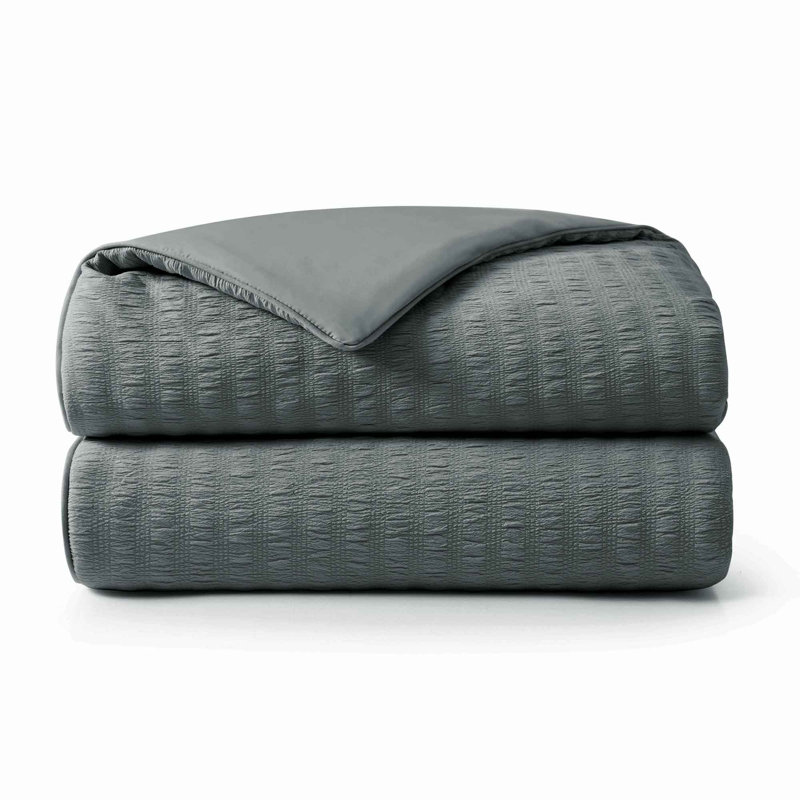 Couverture légère réversible Peace Nest - respirante, évacuant l'humidité et rafraîchissante pour un sommeil d'été confortable