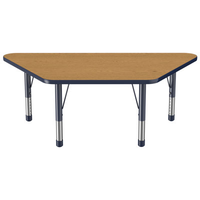 Trapezoid T-Mold Adjustable Height Activity Table