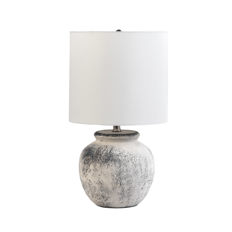 Lampe de table 22 po grise