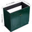 Meuble-lavabo foncé de 36 po de style moderne avec structure stable et portes à fermeture en douceur de style rouille de conception contemporaine-41902221