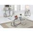 Hyatt 3 - Piece Glass Top Living Room Table Set