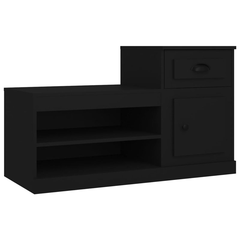 Menzen Shoe Storage Cabinet, Black