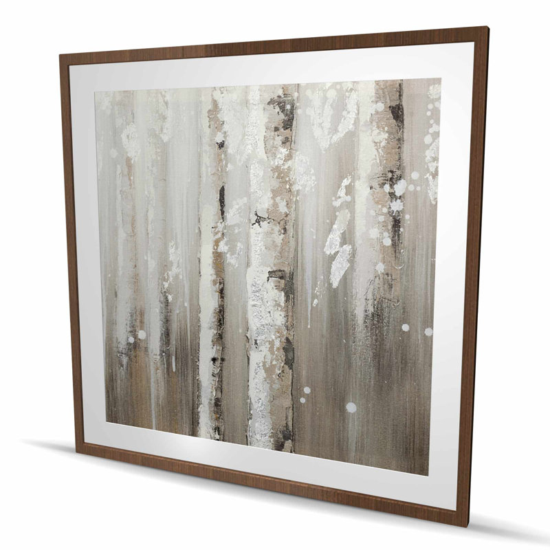 Delicate birch trees - Office Landscapes framed print decor