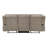 Luxurious Style Double Reclining Sofa 1Pc Brown Plush Comfortable Living Room Furniture