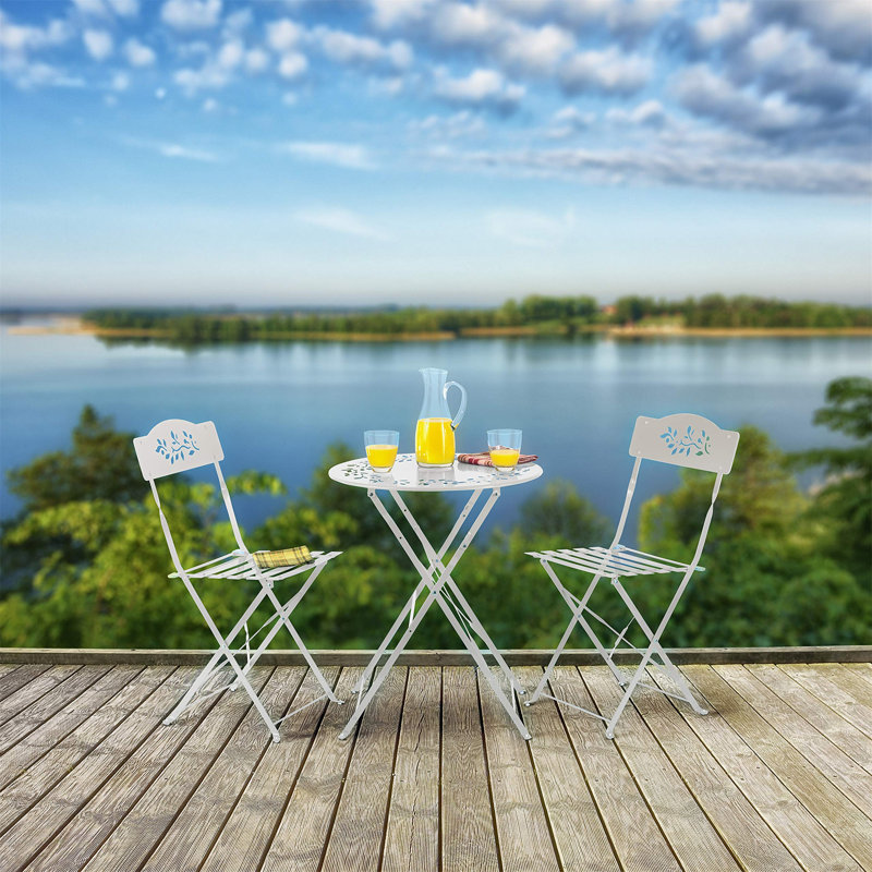 2 Seater Bistro Set, White