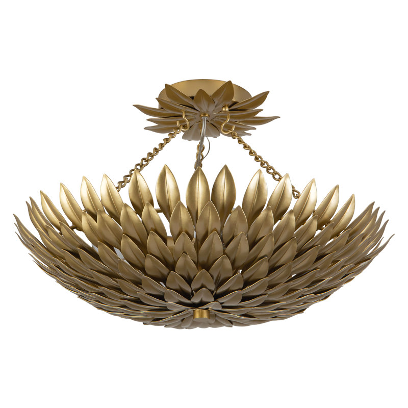 Plafonnier semi-encastré Posie Gold 20 po Posie