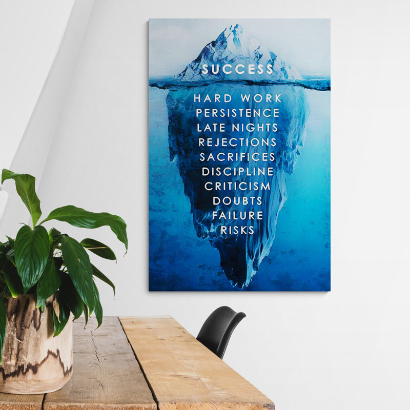 Success - Wrapped Canvas Print, 41cm H x 31cm W x 4cm D