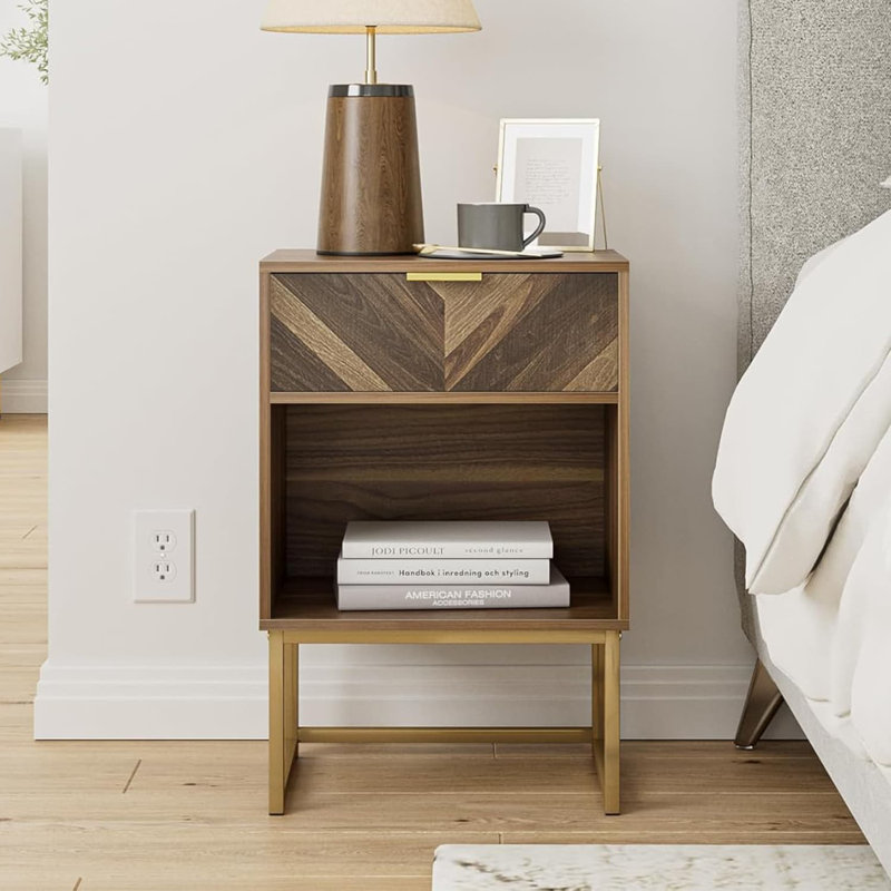 Bercher 40cm W Bedside Table