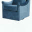 Fauteuil pivotant courbé avec coussin de dossier lâche