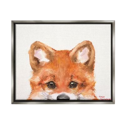 " Fox Cub Peeking " by George Dyachenko