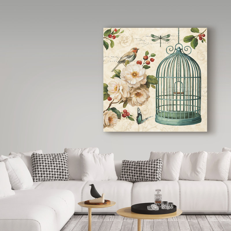 « free as a oiseau », reproduction de peinture à l’acrylique sur toile tendue, H 18 po x l 18 po x P 2 po