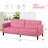 Wallasse 78'' Velvet Reclining Sleeper Sofa-910448306