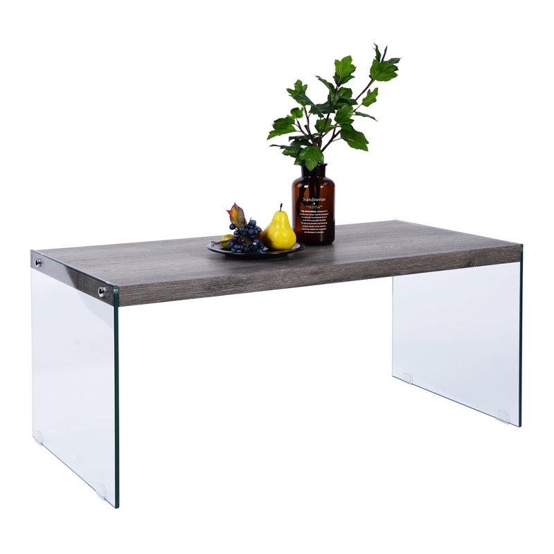 Nella Block Coffee Table, Brown