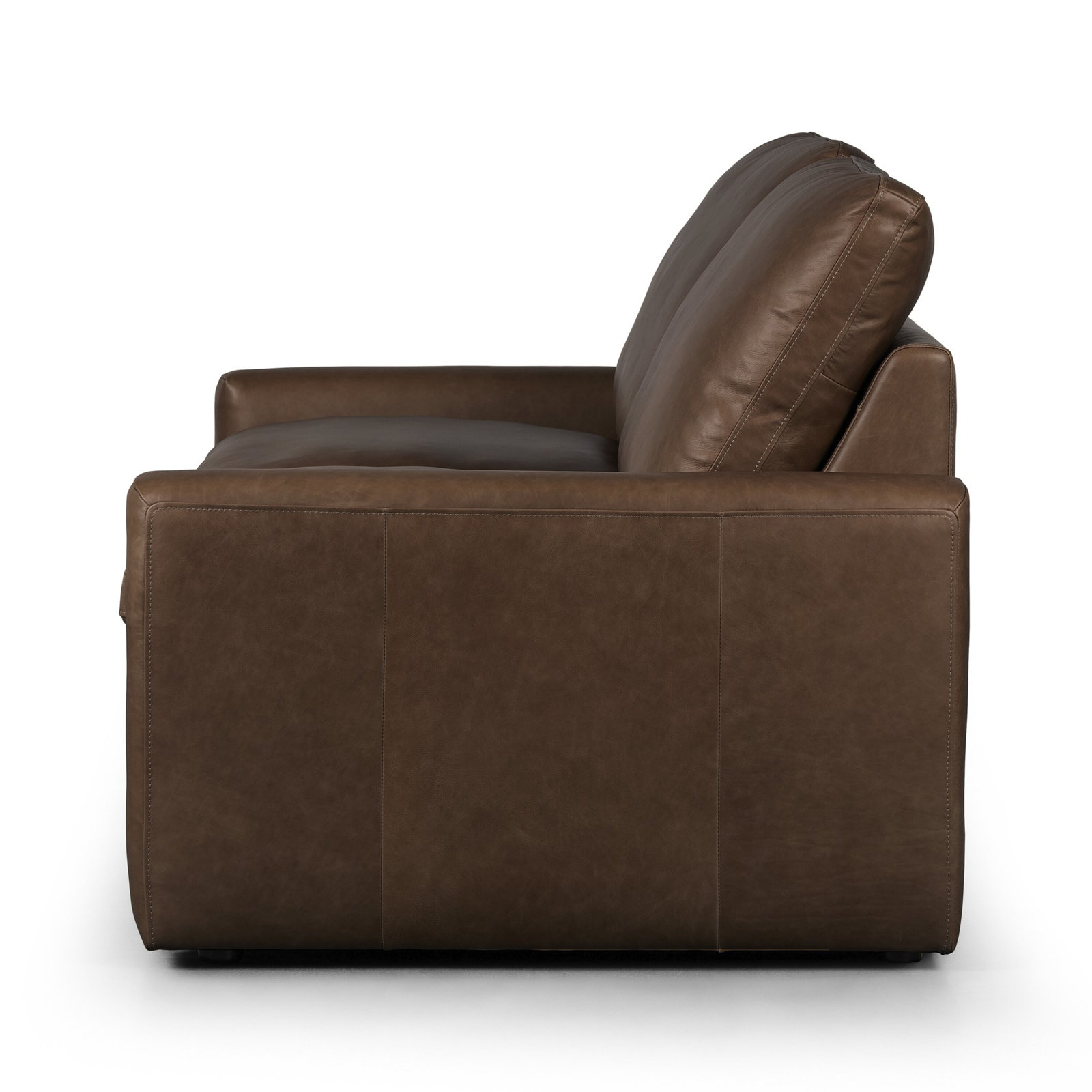 Downing 78" Linen Sofa, Sonoma Coco Genuine Leather